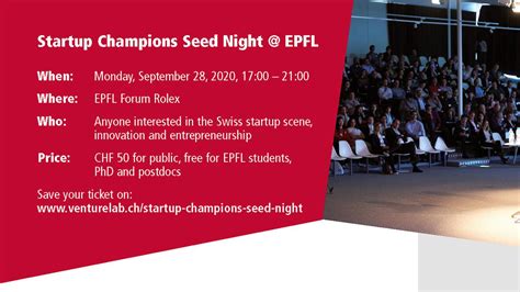 startup champions seed night